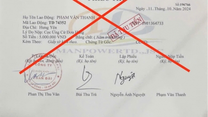 CẢNH BÁO LỪA ĐẢO - MẠO DANH CÔNG TY CỔ PHẦN NHÂN LỰC TOÀN ĐÀI THU TIỀN NGƯỜI LAO ĐỘNG
